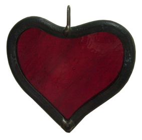 Stained Glass Hanging Heart